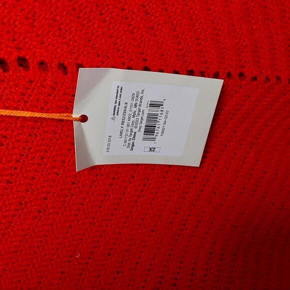 Chic Red Knit Sweater with Puff Sleeves | Knox Rose | 2X - Picture 9 of 12